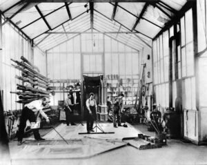 Méliès at his studio in Montreuil